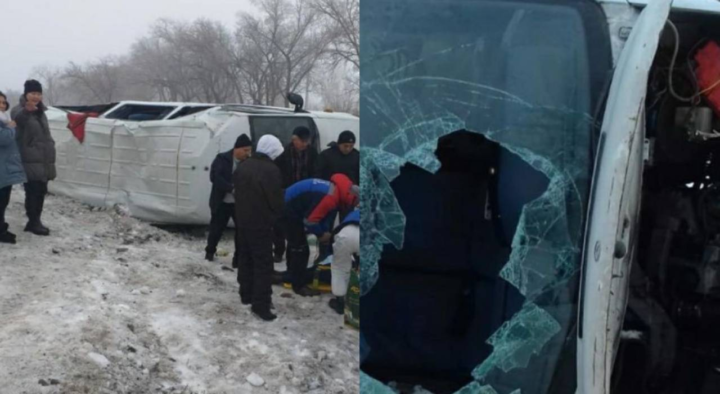 More than 20 people were injured in an accident with doctors in the Almaty region